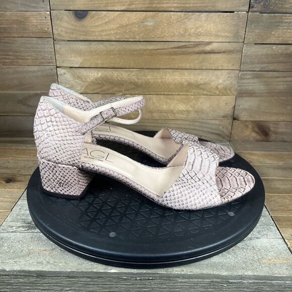 AGL Womens Sz EUR 39.5 US 9.5 Attilio Giusti Leombruni Snake Leather Sandal - Picture 1 of 10